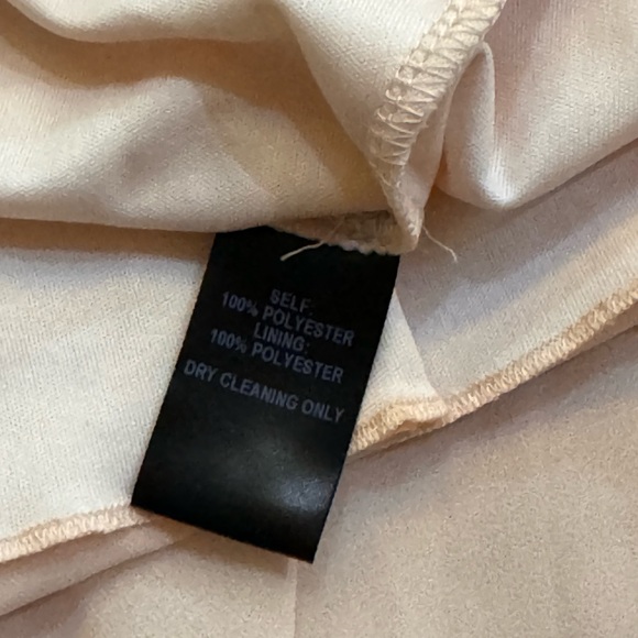 Lulu’s Blush peach full length chiffon maxi gown Size Small. Prom. Bridesmaid - Picture 6 of 8